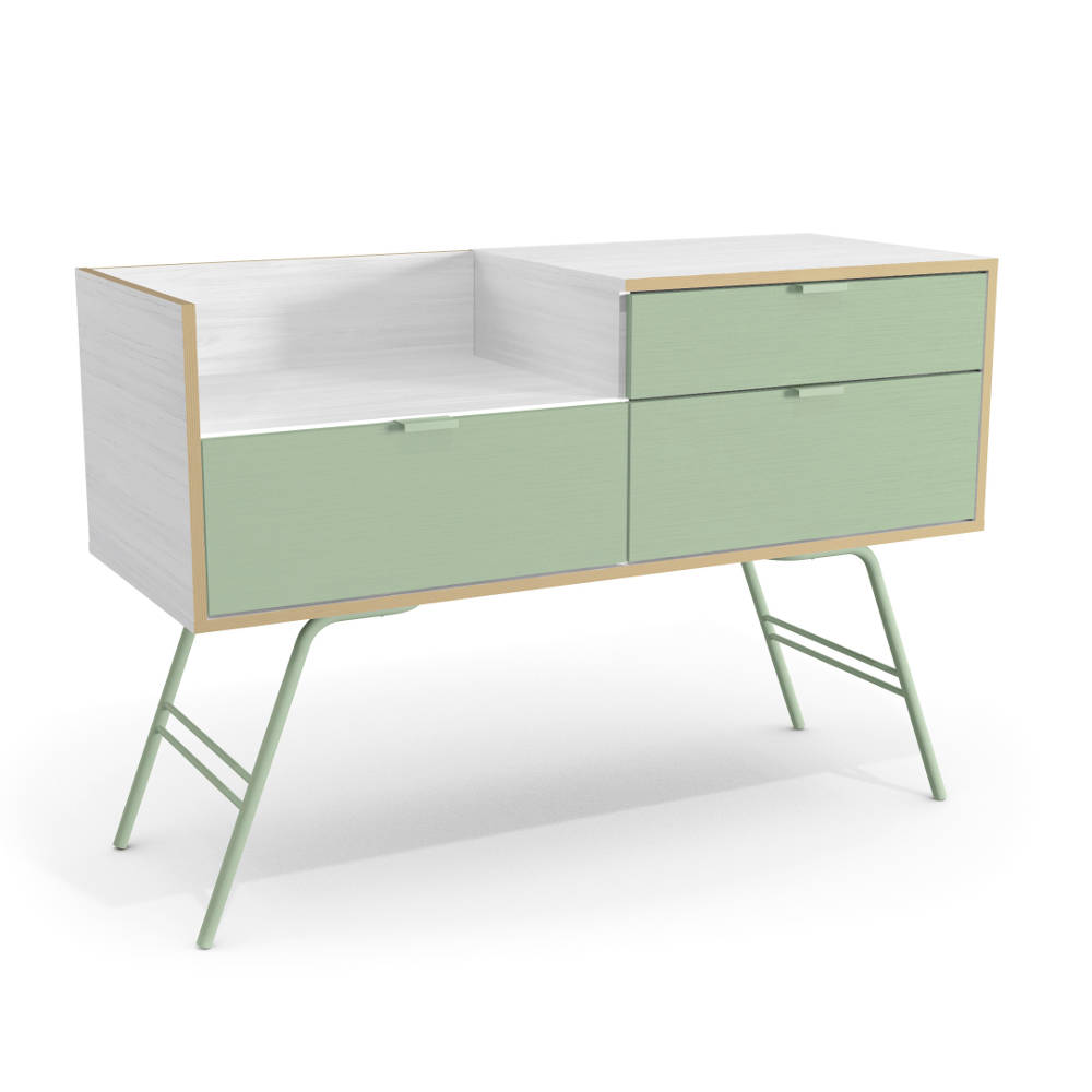 Aparador Kappesberg Pop PO103 B3 3 Gavetas Branco Verde SE Lebes Aparador De Madeira ~ Aparador Kappesberg Pop PO103 B3 3 Gavetas Branco Verde SE Lebes